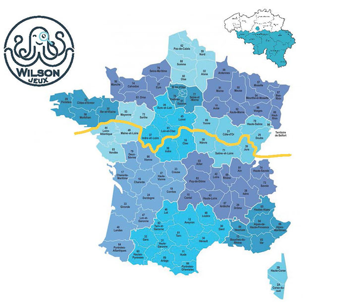 zones géographiques de nos commerciaux